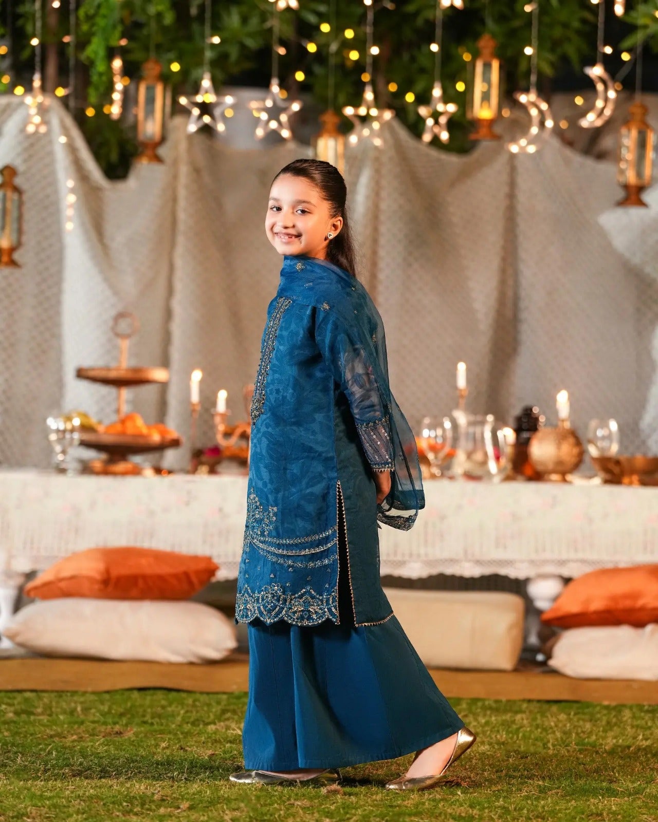 Kids 2-Piece Embroidery Suit