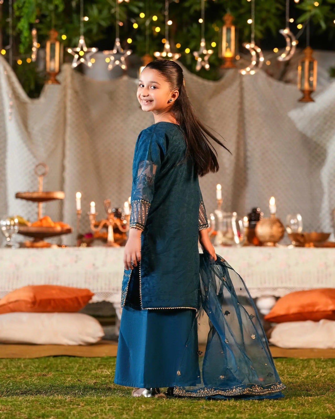 Kids 2-Piece Embroidery Suit