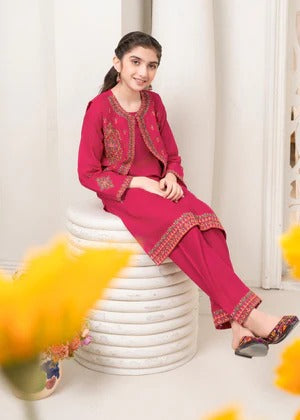Kids 2-Piece Embroidery Suit