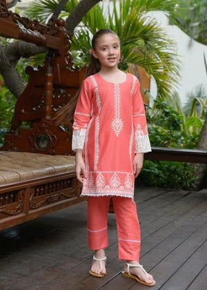 Kids 2-Piece Embroidery Suit