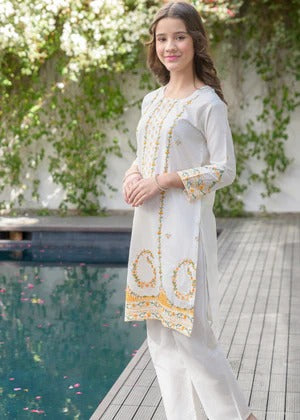 Kids 2-Piece Embroidery Suit