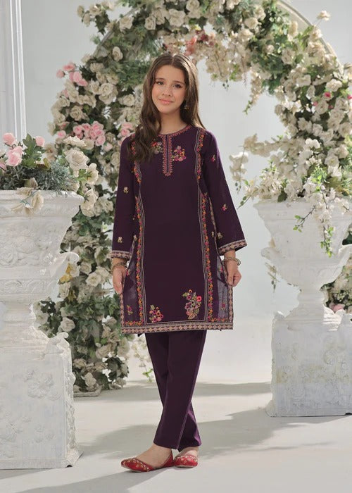 Kids 2-Piece Embroidery Suit