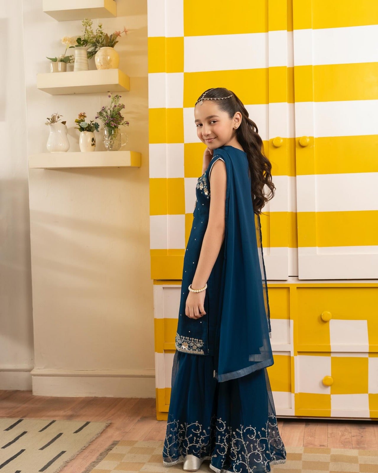 Kids 2-Piece Embroidery Suit