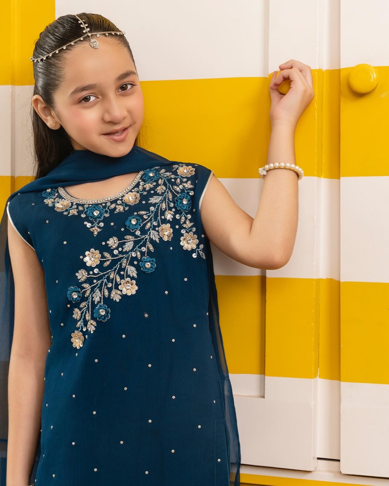 Kids 2-Piece Embroidery Suit