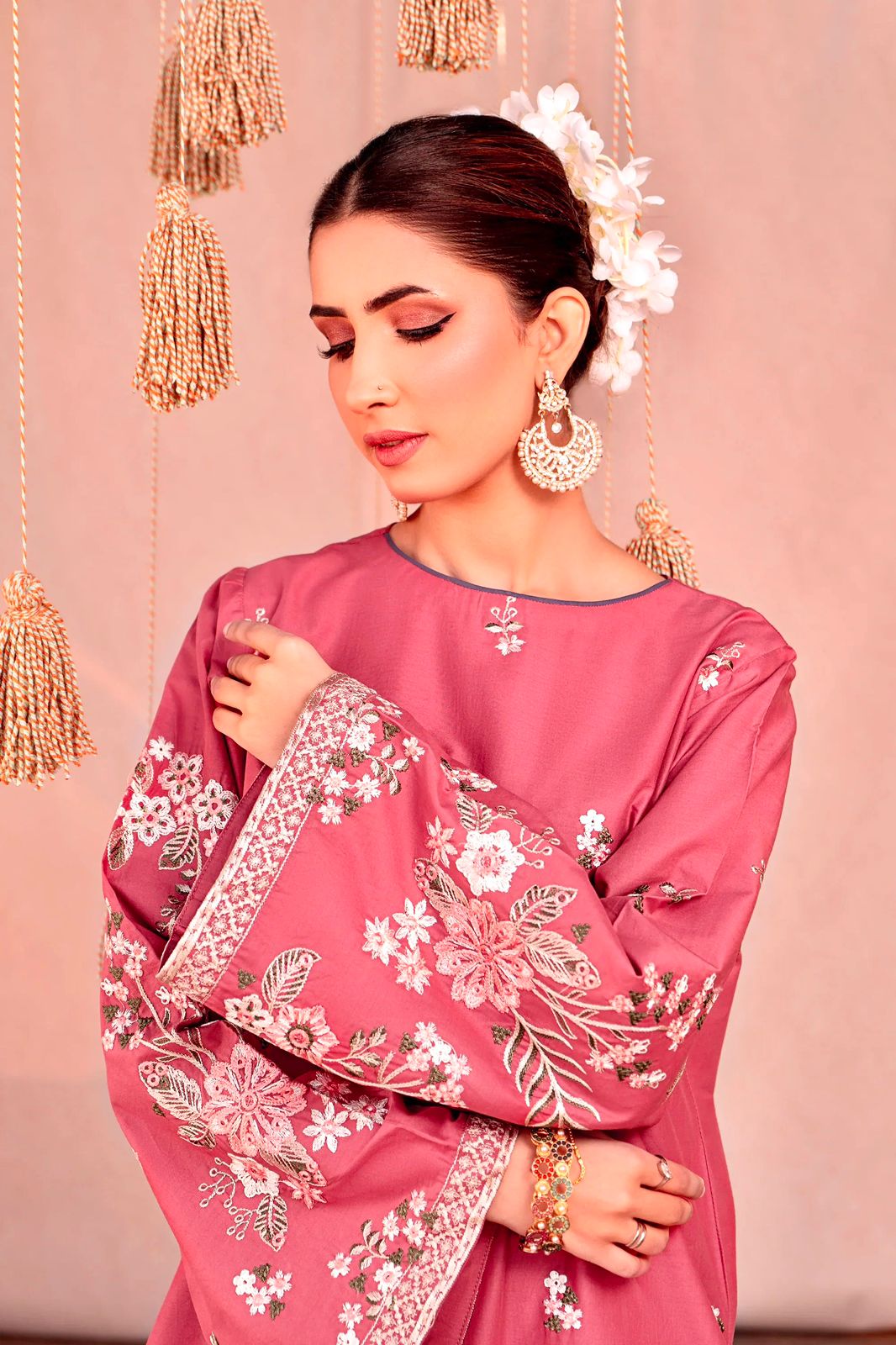 2 PC DHANAK EMBROIDERED