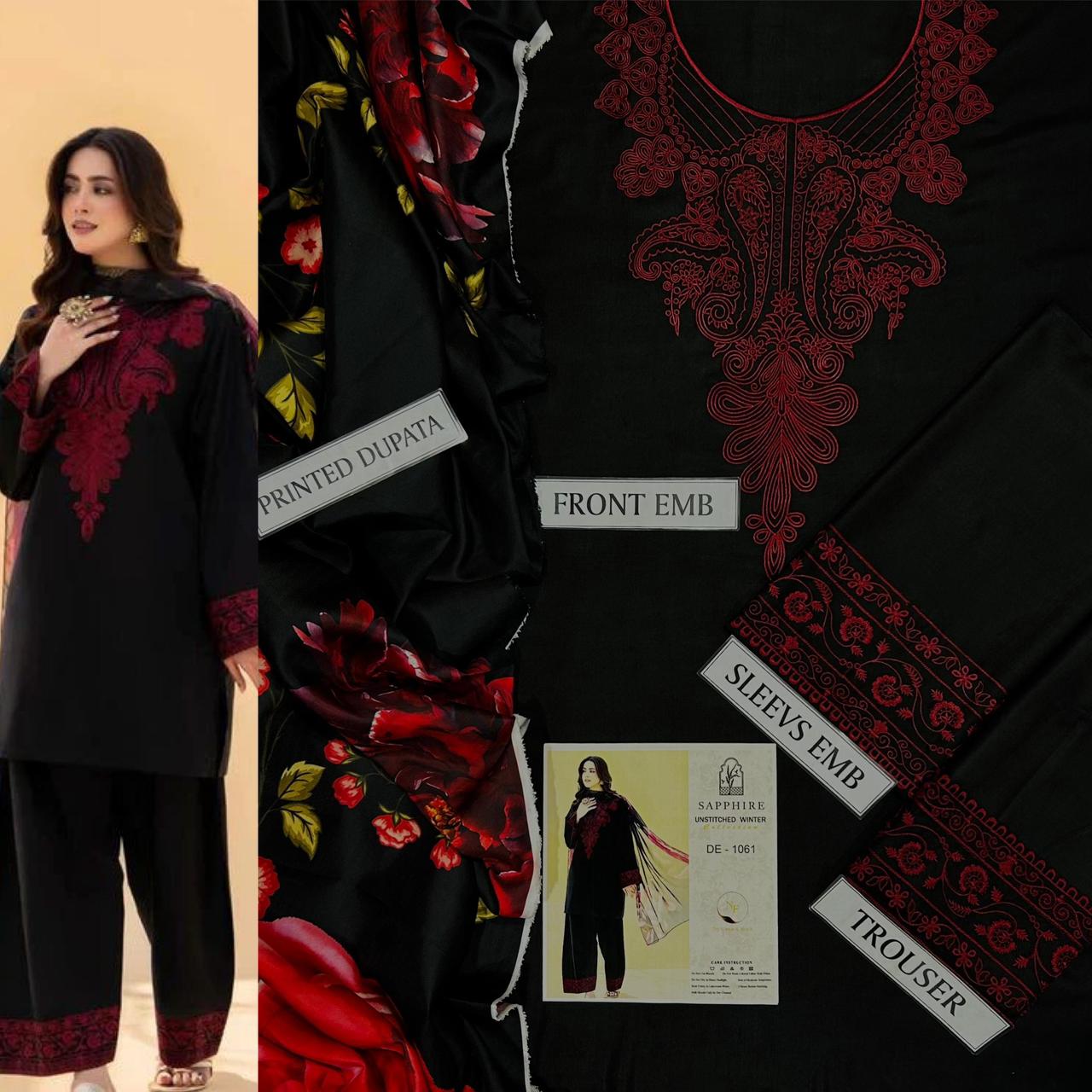 3PC ZAROON  FARSHI SHALWAR