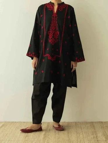 2 PC DHANAK LAWN EMBROIDERED
