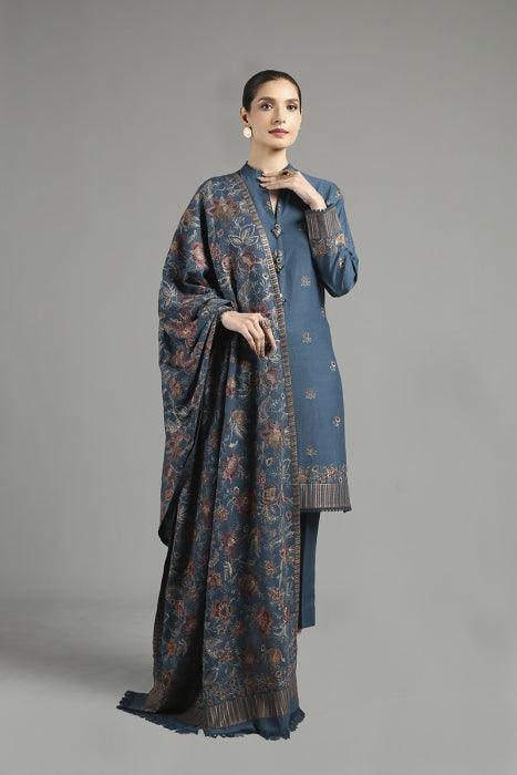 3 PC DHANAK EMBROIDERED