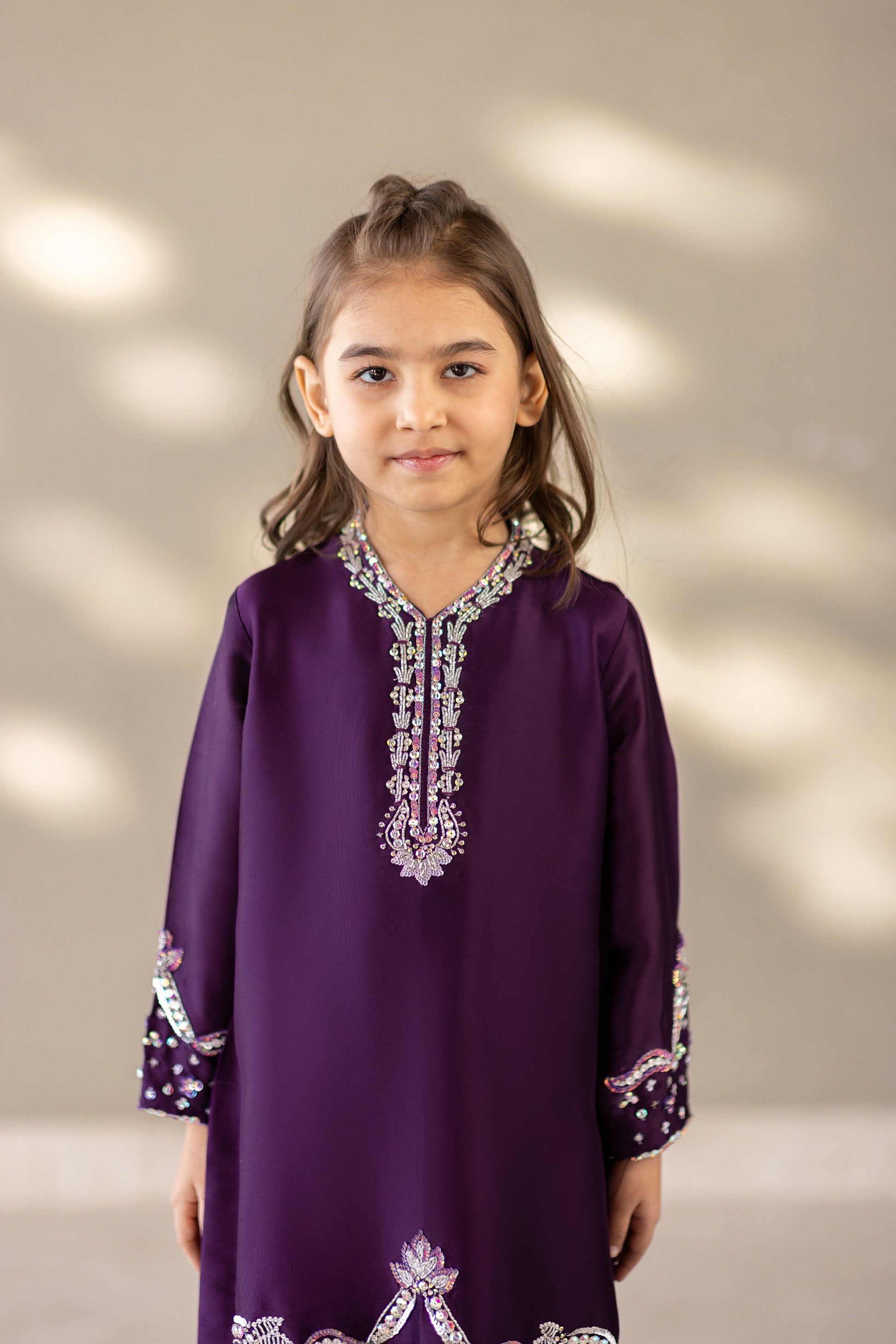 Kids 2-Piece Embroidery Suit