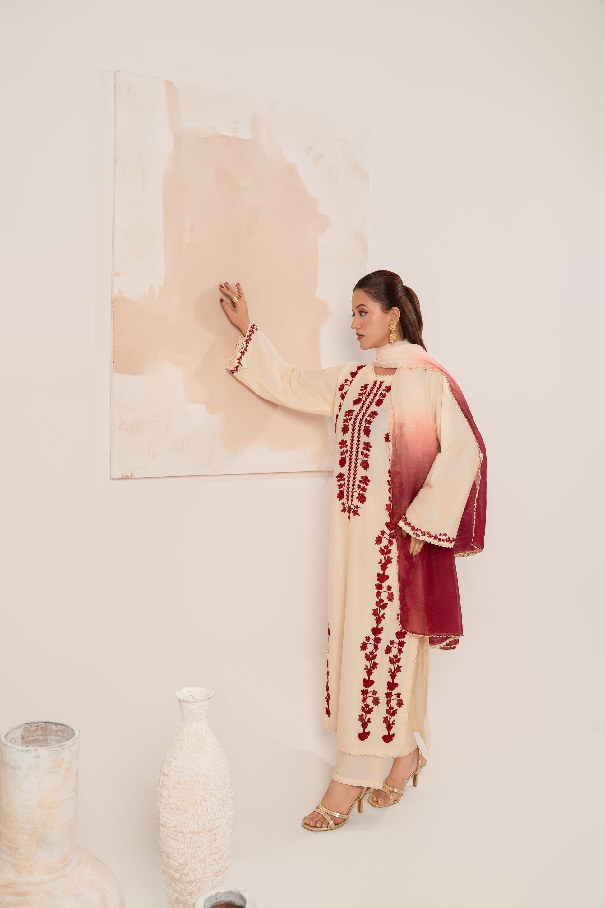 3 PC DHANAK EMBROIDERED