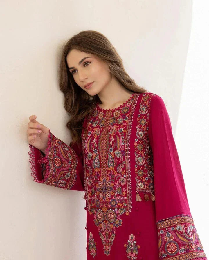 2 PC HEAVY EMBROIDERED LAWN