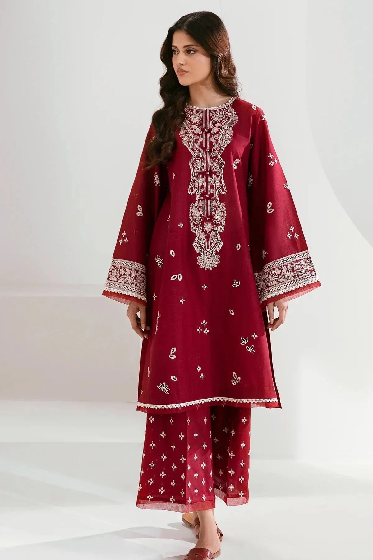 2 PC DHANAK LAWN EMBROIDERED