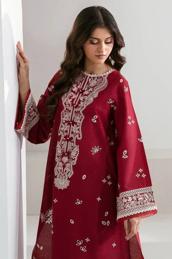 2 PC DHANAK LAWN EMBROIDERED