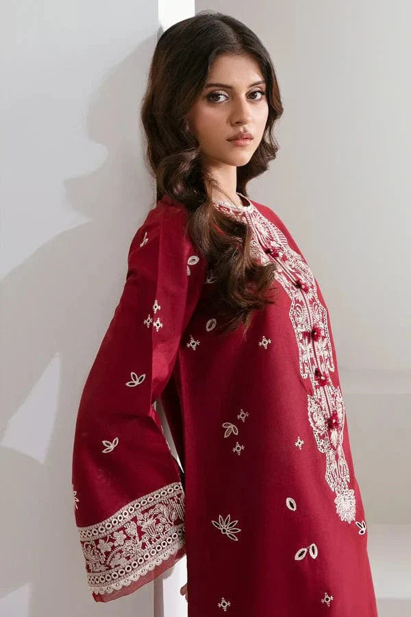 2 PC DHANAK LAWN EMBROIDERED